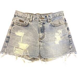 90s Vintage Calvin Klein Jean High Rise Cut-Off Shorts Size 5